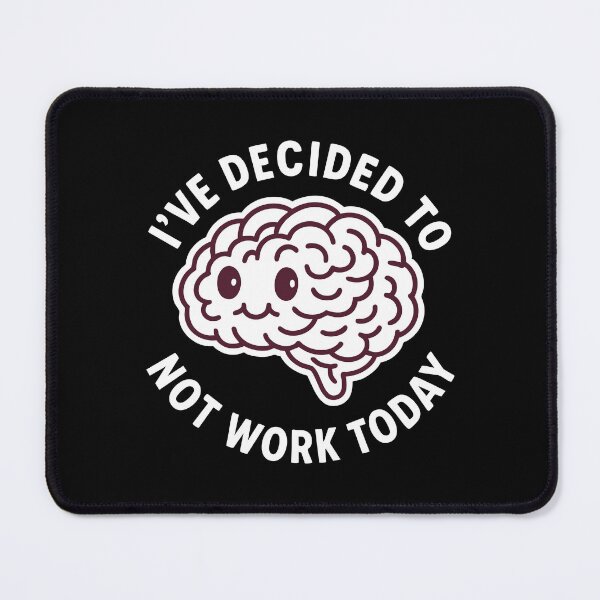 Item preview, Vintage Funny Cute Lazy Dozy Brain Humor Art designed and sold by LuveeTuffCo.