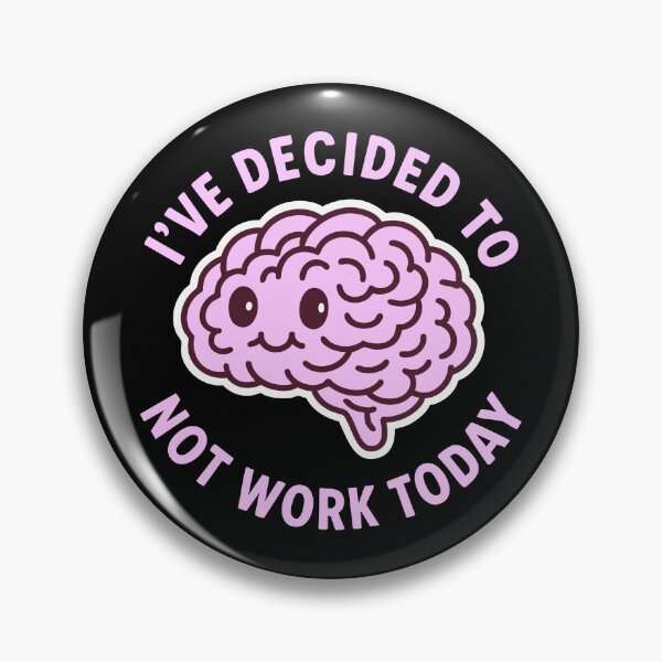 Item preview, Vintage Funny Cute Lazy Sleepy Brain Humor Art designed and sold by LuveeTuffCo.