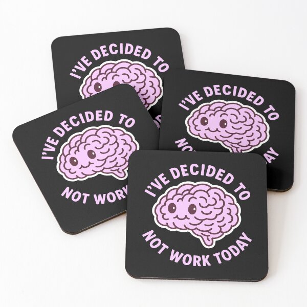 Item preview, Vintage Funny Cute Lazy Sleepy Brain Humor Art designed and sold by LuveeTuffCo.