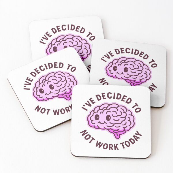 Item preview, Vintage Funny Cute Lazy Groggy Brain Humor Art designed and sold by LuveeTuffCo.