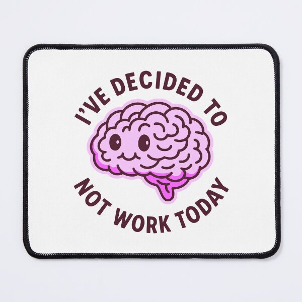 Item preview, Vintage Funny Cute Lazy Groggy Brain Humor Art designed and sold by LuveeTuffCo.