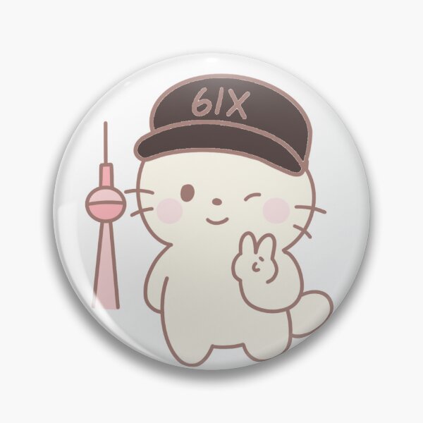 Item preview, In the 6ix Cute Cat | Hand-Drawn Illustration designed and sold by strawberrycups.