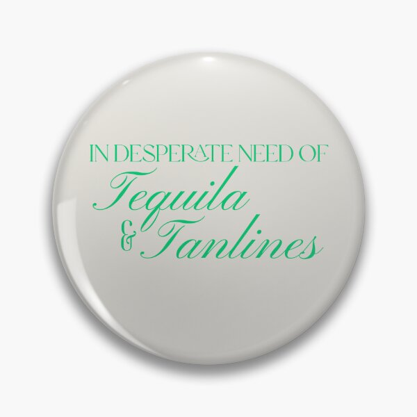 Item preview, In Desperate Need of Tequila and Tanlines – Aesthetic Summer Serif Design designed and sold by Stickers by @molllyclare.