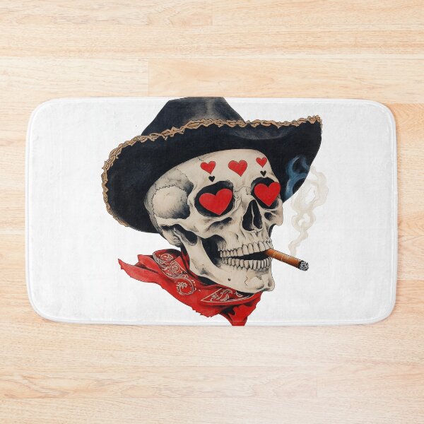 Item preview, Skull in love smoking a Havana cigar designed and sold by vambrosio15.