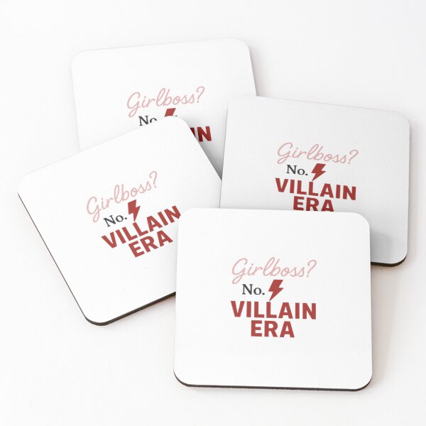 Item preview, Girlboss? No. Villain Era – Bold Feminist Rebellion Quote in Retro Script & Lightning Bolt Design designed and sold by DJCApparel.