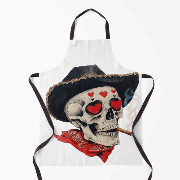 Item preview, Skull in love smoking a Havana cigar designed and sold by vambrosio15.