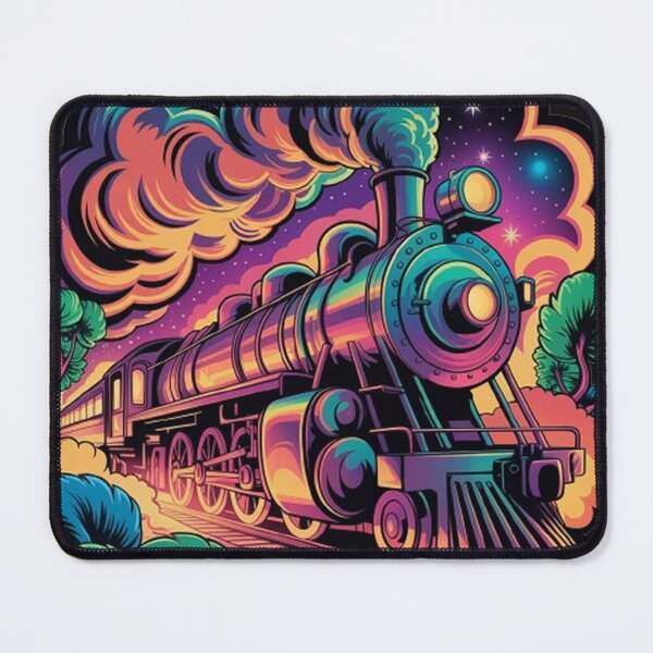 Item preview, Psychedelic-style locomotive designed and sold by Lilashakti ⭐️ ⭐️ ⭐️ ⭐️ ⭐️.
