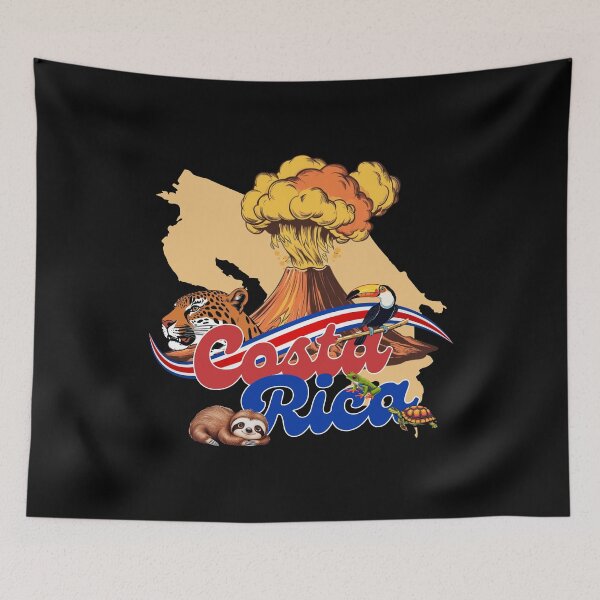 Item preview, Costa Rica With Volcano And Animals designed and sold by Claustronautas.