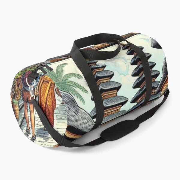 Item preview, Ubud Bali Market Design – Vibrant AI Illustration for Clothing, Accessories & Balinese Travel-Inspired Tropical Fashion designed and sold by knalpot-design.