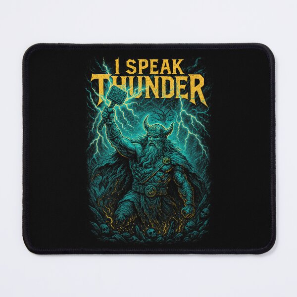 Item preview, I Speak Thunder – Thor Viking Norse Metal designed and sold by DreamCraze.
