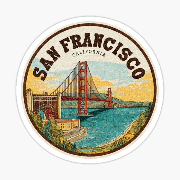 Item preview, Vintage San Francisco California Design designed and sold by GoodOldVintage.