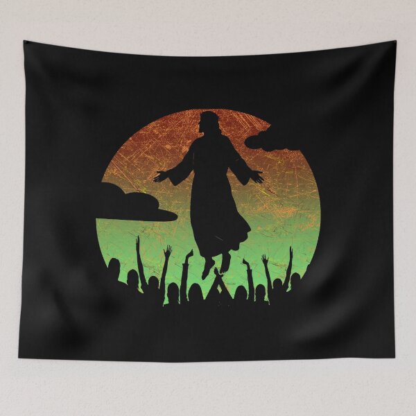 Item preview, Jesus Ascending Silhouette – Ascension Day Tribute Design | Red & Green designed and sold by ZechJohnRB.