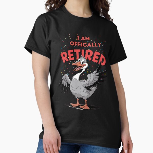 Item preview, Officially Retired – Funny Duck Retirement Design designed and sold by WHDProduction45.