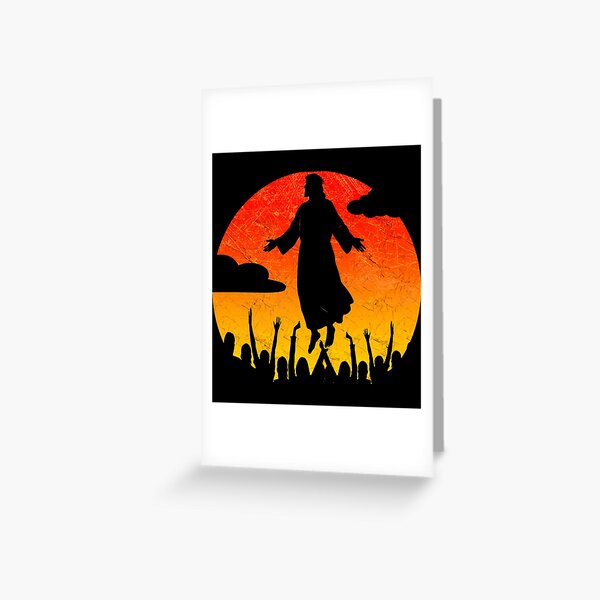 Item preview, Jesus Ascending Silhouette – Ascension Day Tribute Design | Red and Yellow designed and sold by ZechJohnRB.