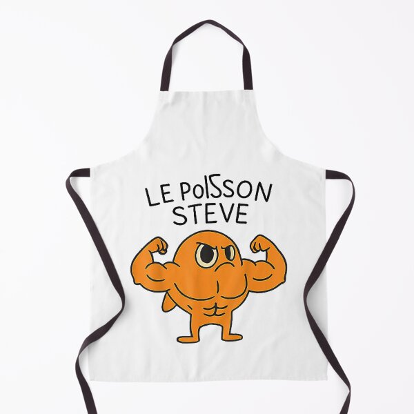 Item preview, Le Poisson Steve Funny Muscular Fish Cartoon designed and sold by Shaun-Arts.