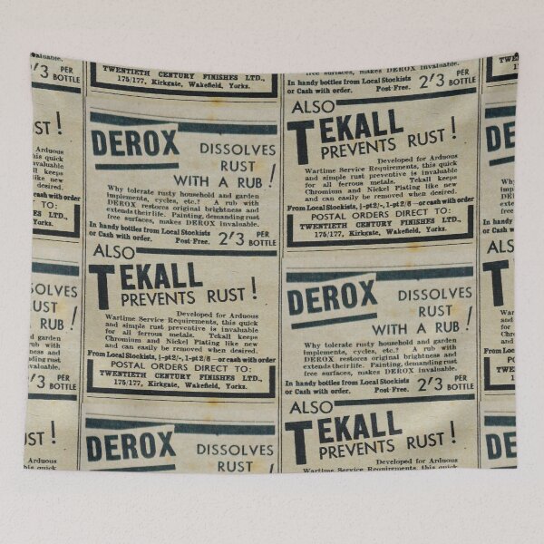 Item preview, 1940s British Rust Remover Advert designed and sold by thelittleforest.