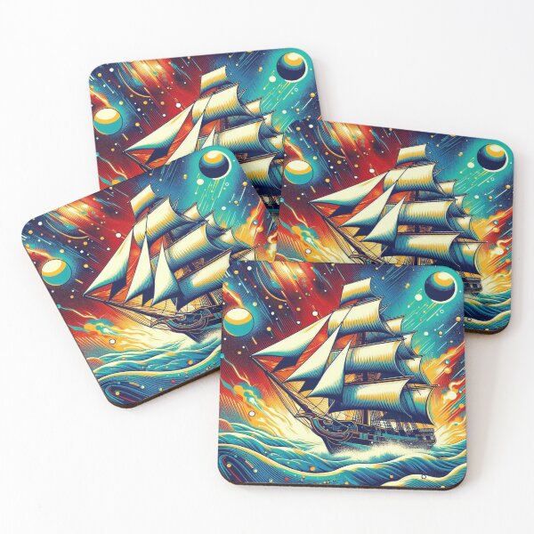 Item preview, pop art style old sailing ship designed and sold by Dogandesighn.