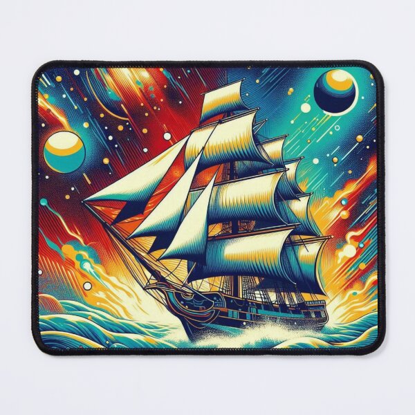 Item preview, pop art style old sailing ship designed and sold by Dogandesighn.