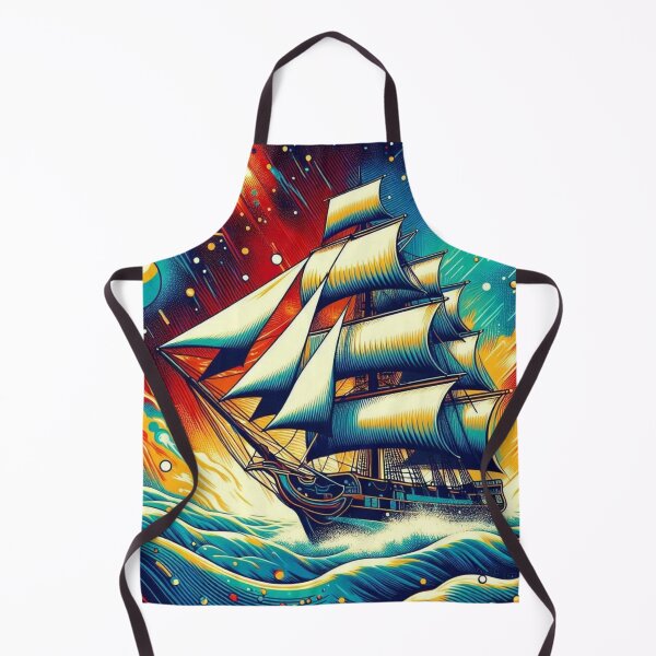 Item preview, pop art style old sailing ship designed and sold by Dogandesighn.