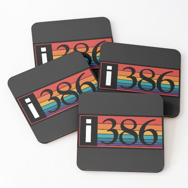 Item preview, Oldschool i386 logo, colorized designed and sold by Tommi Harkonen.