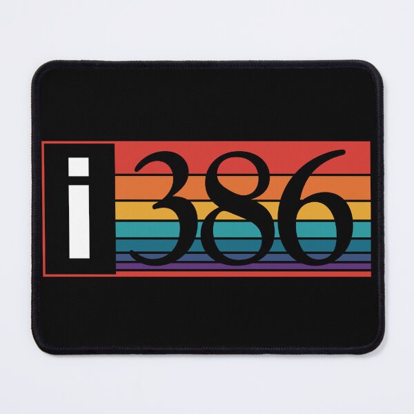 Item preview, Oldschool i386 logo, colorized designed and sold by Tommi Harkonen.