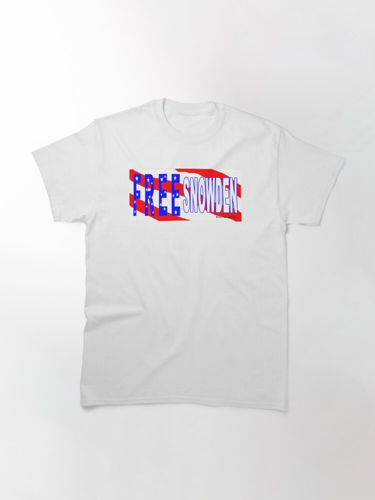 Alternate view of Free Snowden Classic T-Shirt