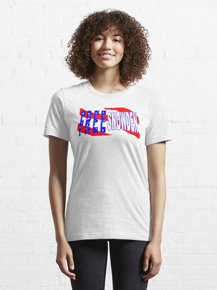 Alternate view of Free Snowden Essential T-Shirt