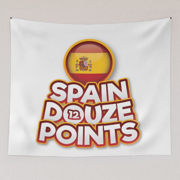 Item preview, Spain Douze Points - Espana - Eurovision Song Contest  - 12 Points - ESC2025  - Esa Diva - Melody designed and sold by Vision-Tees.
