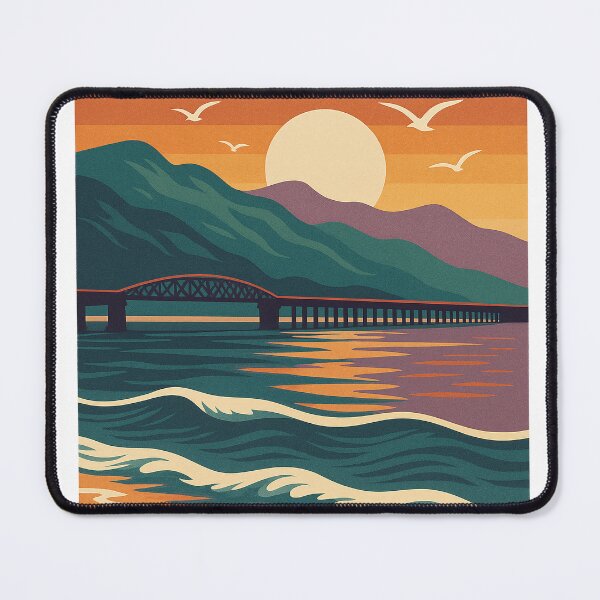 Item preview, Barmouth – Where the Mountains Meet the Sea designed and sold by kablon art ⭐⭐⭐⭐.