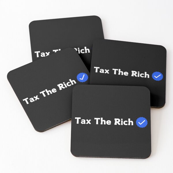 Item preview, Tax The Rich (white on black)  designed and sold by CapriCreatives.