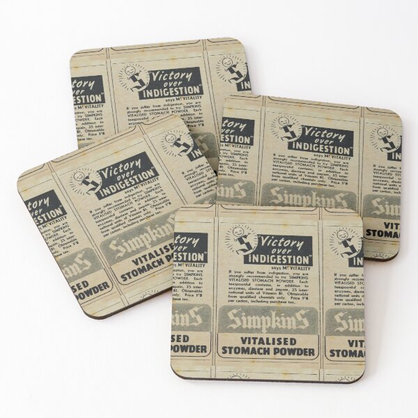 Item preview, British 1940s Stomach Powder Indigestion Advert designed and sold by thelittleforest.