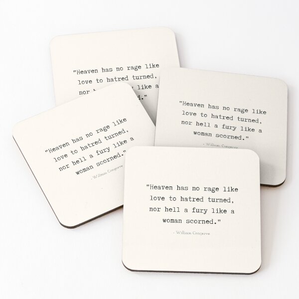 Item preview, A Quote about Love by William Congreve designed and sold by Poemit.