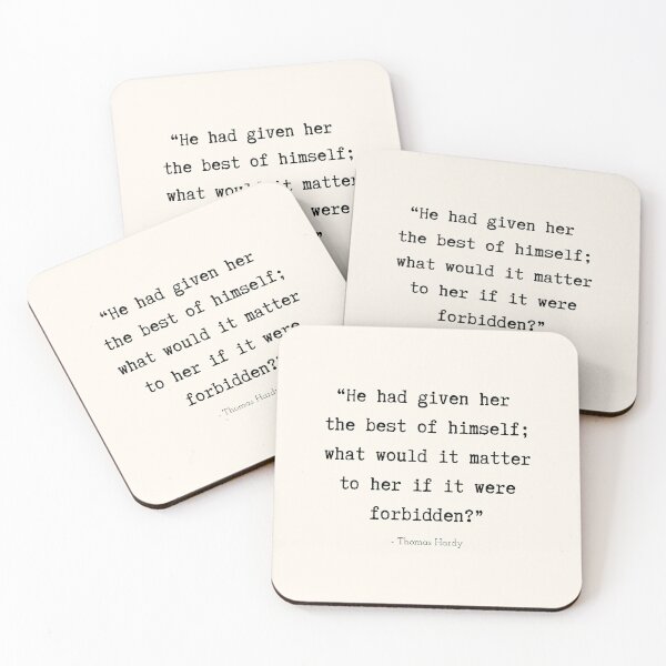 Item preview, A Quote about Love by Thomas Hardy designed and sold by Poemit.