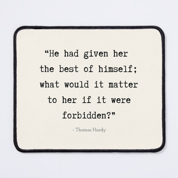 Item preview, A Quote about Love by Thomas Hardy designed and sold by Poemit.