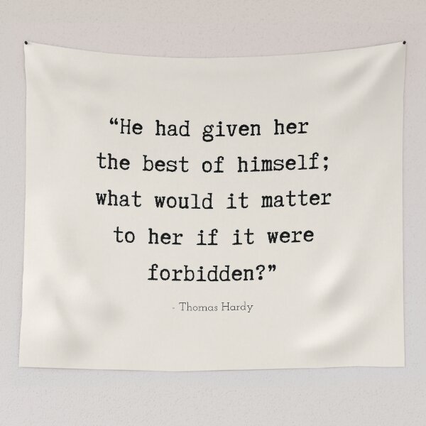 Item preview, A Quote about Love by Thomas Hardy designed and sold by Poemit.