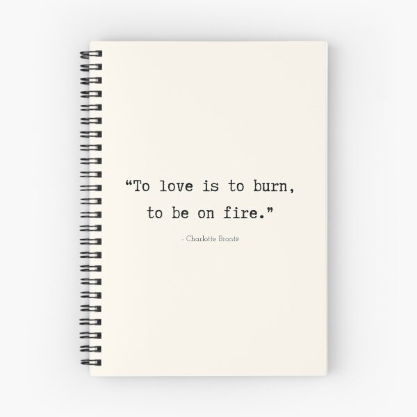 Item preview, A Quote about Love by Charlotte Brontë designed and sold by Poemit.