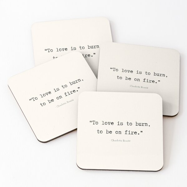 Item preview, A Quote about Love by Charlotte Brontë designed and sold by Poemit.