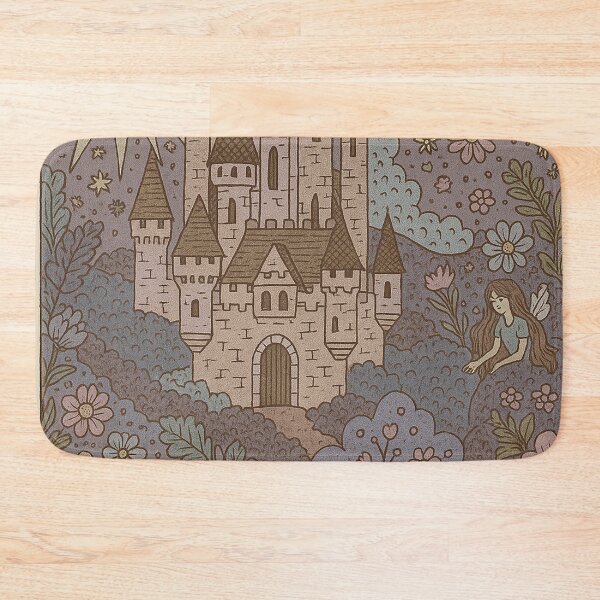 Item preview, Fairy Tale Castle in Floral Forest designed and sold by weirdfishes123.
