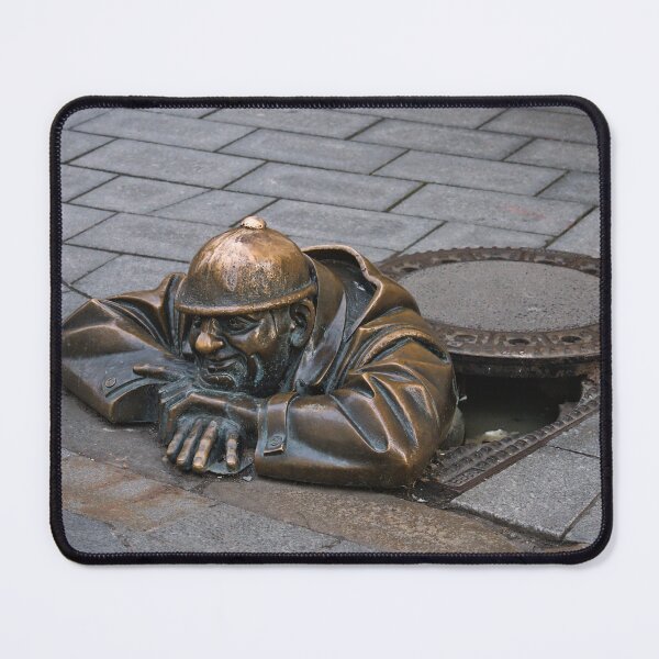 Item preview, Čumil; Man at Work Statue designed and sold by Cissa King Photography.