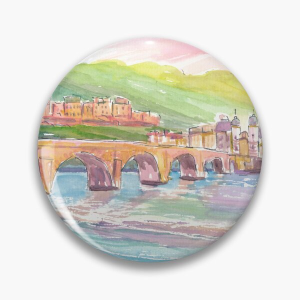 Item preview, Heidelberg Historic Heart with view of Castle, Bridge, River Old Town designed and sold by artshop77.