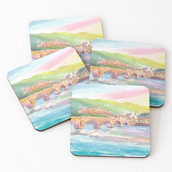 Item preview, Heidelberg Historic Heart with view of Castle, Bridge, River Old Town designed and sold by artshop77.