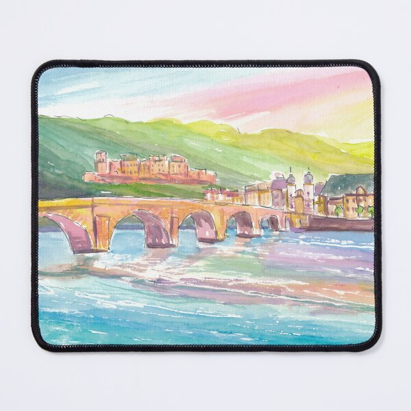 Item preview, Heidelberg Historic Heart with view of Castle, Bridge, River Old Town designed and sold by artshop77.