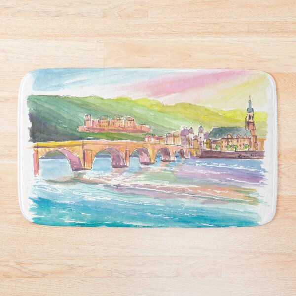 Item preview, Heidelberg Historic Heart with view of Castle, Bridge, River Old Town designed and sold by artshop77.