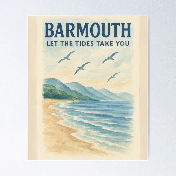 Item preview, Barmouth – Let the Tides Take You designed and sold by kablon art ⭐⭐⭐⭐.