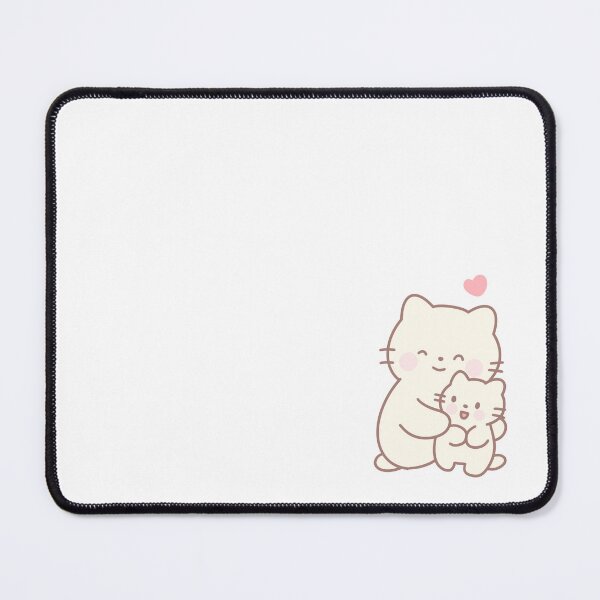 Item preview, Hugging Cats Cute Kawaii | Hand-Drawn Illustration designed and sold by strawberrycups.