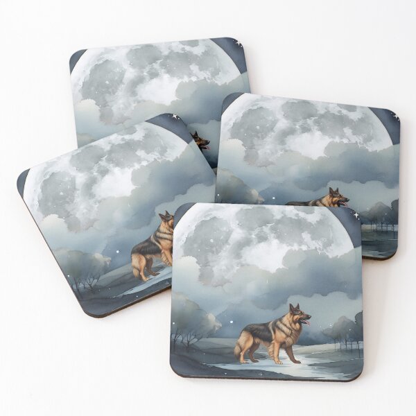 Item preview, German Shepherd In The Moonlight designed and sold by NikkiBear67.