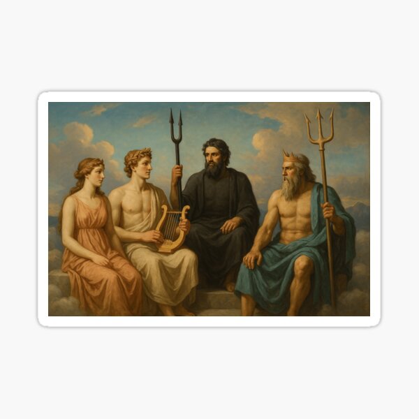 Item preview, Meeting at Mount Olympus designed and sold by BlanquitaArt.