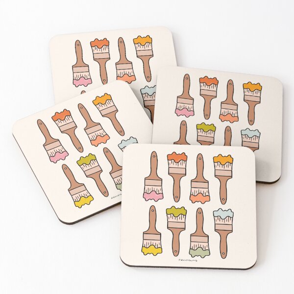 Item preview, Rainbow Paint Brushes designed and sold by doodlebymeg.