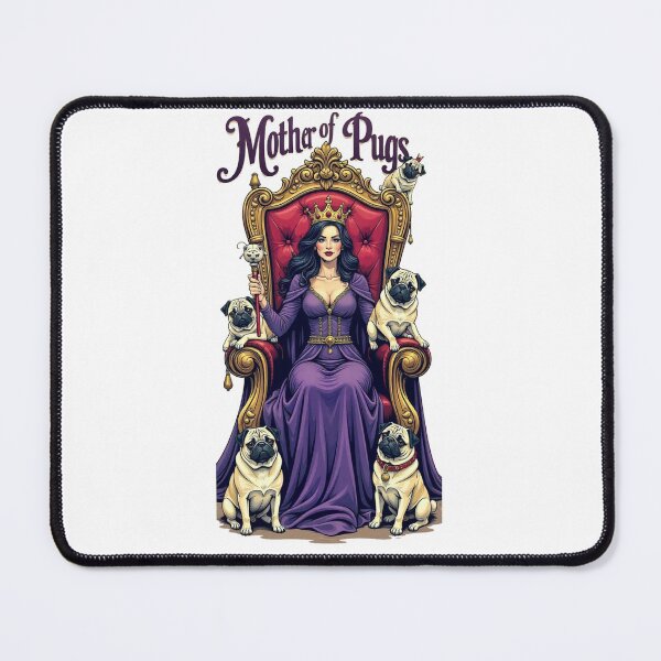 Item preview, Mother of Pugs – Fantasy Pug Mom T-Shirt designed and sold by Pug Life Prints.