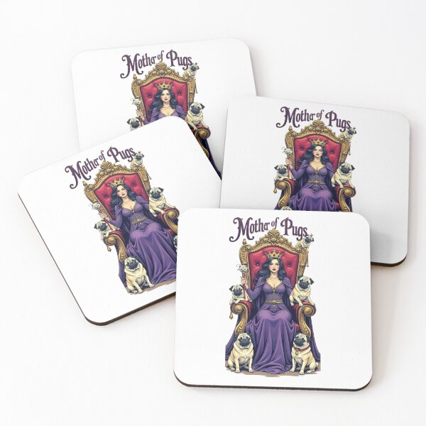 Item preview, Mother of Pugs – Fantasy Pug Mom T-Shirt designed and sold by Pug Life Prints.